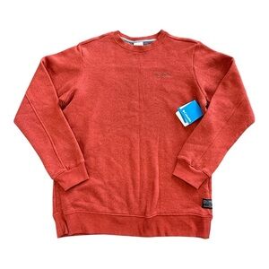 NWT Columbia Fleece Lined Knit Sweater Crewneck Pullover Size L